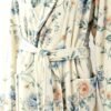 4 Samifyhome Cotton Towel Robe with Shawl Collar – Vintage Floral Cream