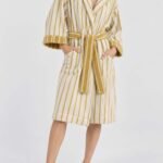 samifyhome-cotton-towel-robe-shawl-collar-floral-Ivory2